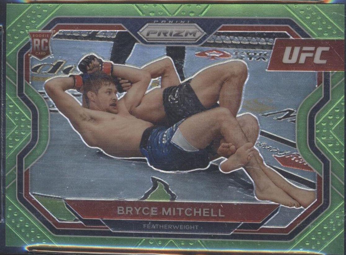 Bryce Mitchell 2021 Panini Prizm UFC Base #144 Neon Green