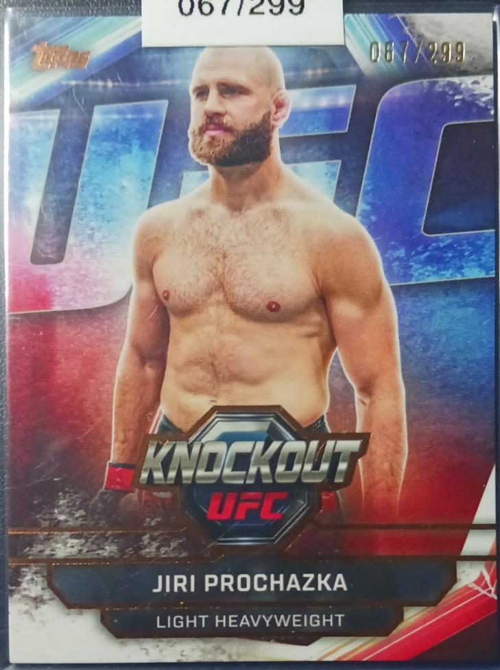 Jiri Prochazka 2026 Topps Knockout UFC Base #13 Bronze