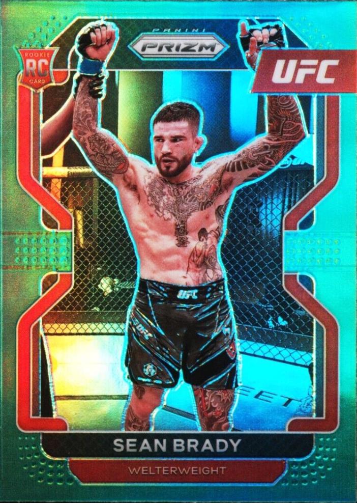 Sean Brady 2022 Panini Prizm UFC Base #162 Green