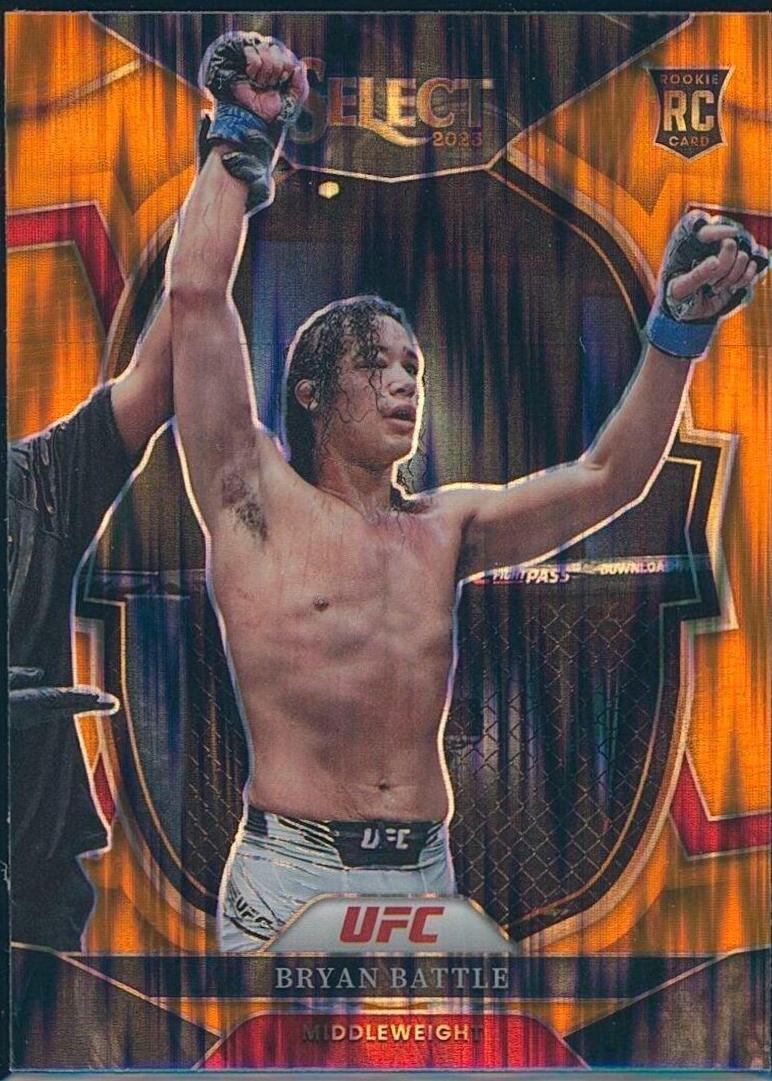 Bryan Battle 2023 Panini Select UFC Concourse #60 Orange Flash