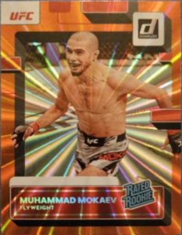 Muhammad Mokaev 2023 Panini Donruss UFC Base #212 Orange Laser