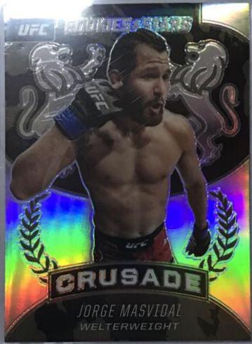 Jorge Masvidal 2021 Panini Chronicles UFC Base Crusade #221 Silver