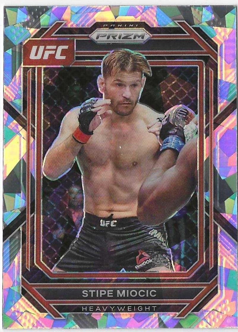 Stipe Miocic 2023 Panini Prizm UFC Base #196 Silver