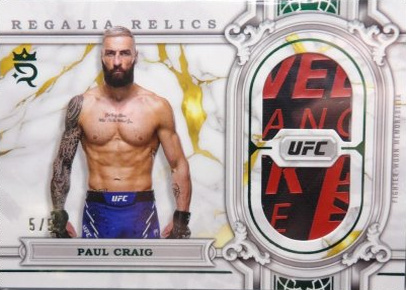 Paul Craig 2024 Topps Royalty UFC Regalia Relics #RAR-16 Green