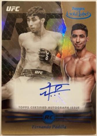Fernando Padilla 2024 Topps Gold Label UFC Rookie Autographs #RCA-FEP Red