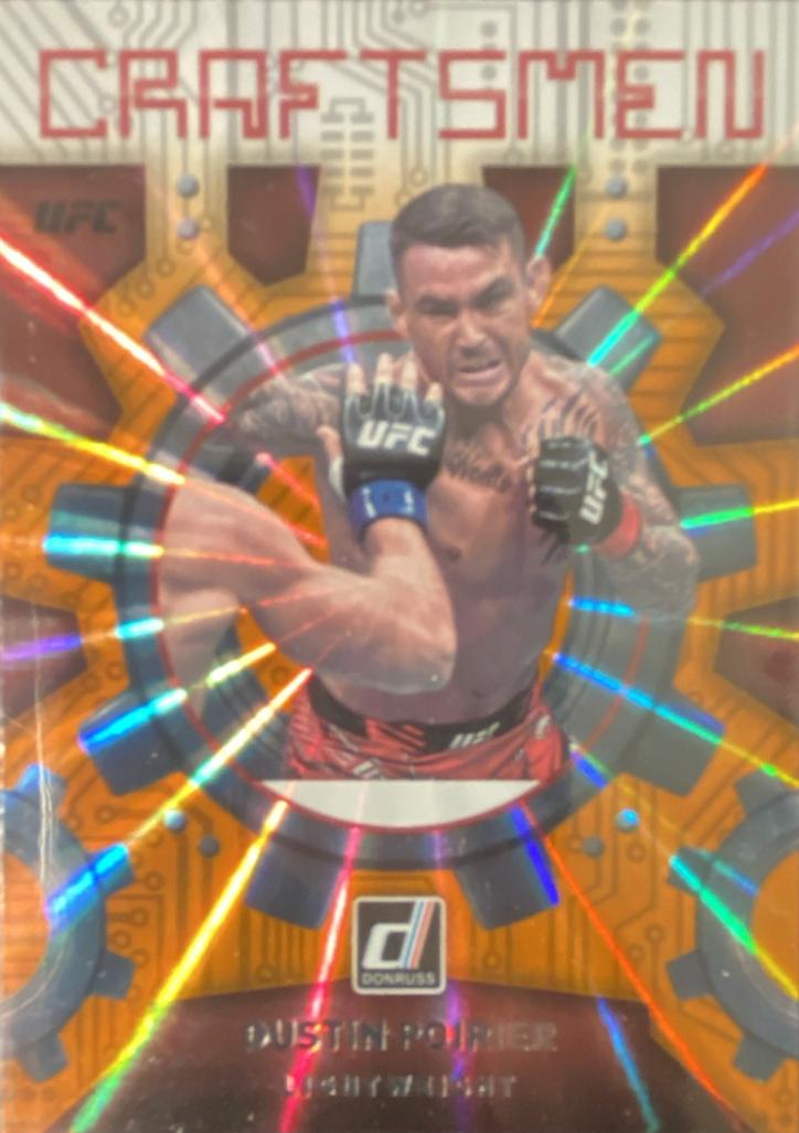 Dustin Poirier 2022 Panini Donruss UFC Craftsmen #12 Orange
