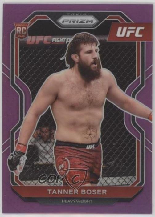 Tanner Boser 2021 Panini Prizm UFC Base #91 Purple