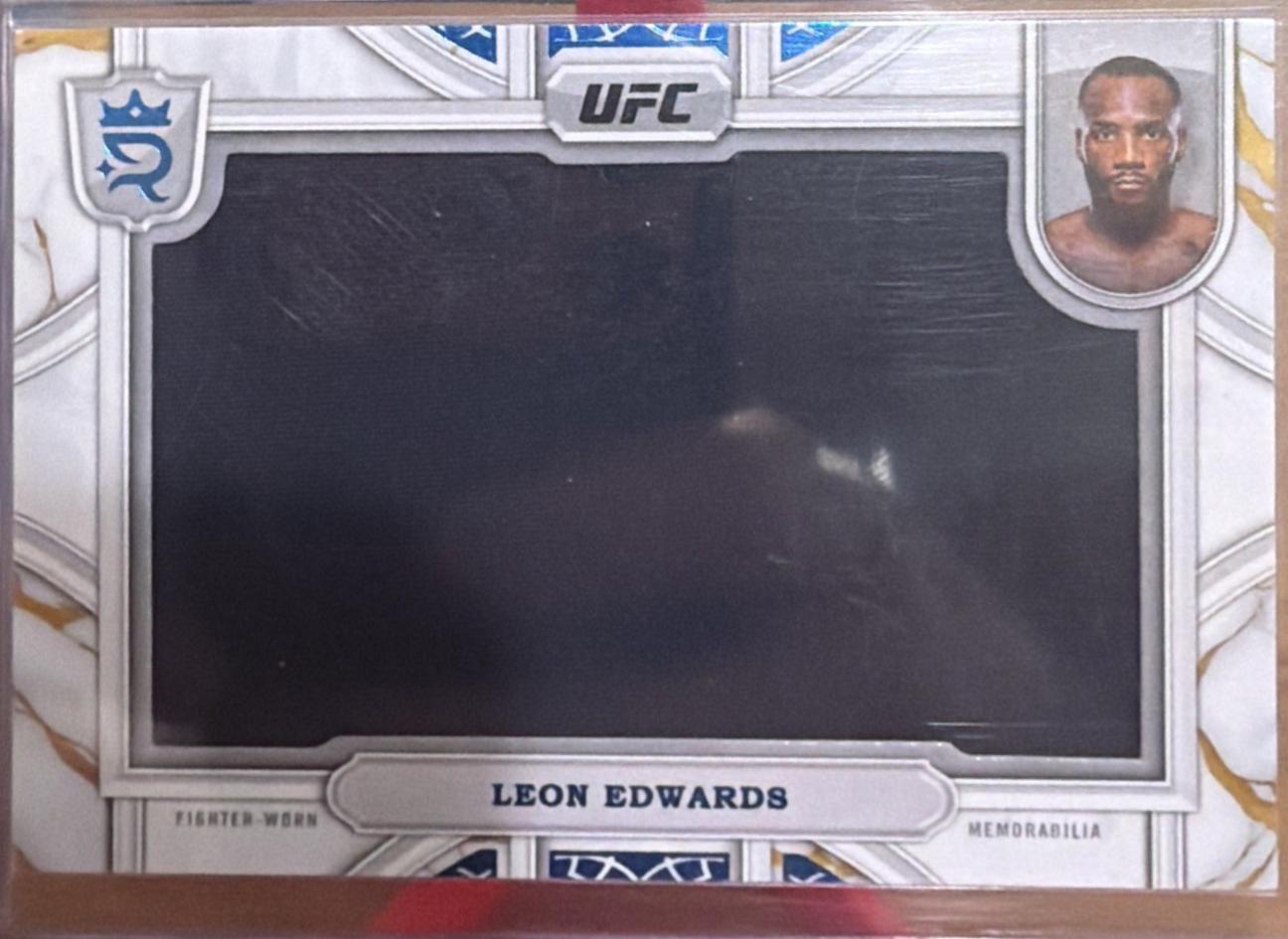 Leon Edwards 2024 Topps Royalty UFC Relic Jewels #RCJ-13 Blue