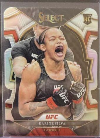 Karine Silva 2023 Panini Select UFC Concourse #67 Silver Die Cut