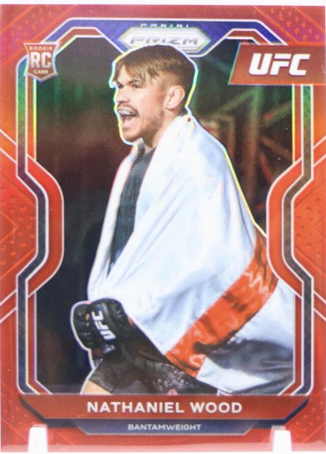 Nathaniel Wood 2021 Panini Prizm UFC Base #39 Red