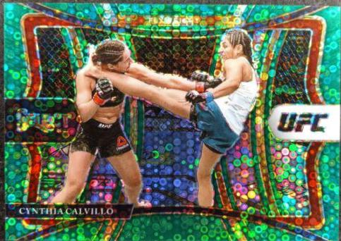 Cynthia Calvillo 2021 Panini Select UFC Octagonside #234 Green Disco