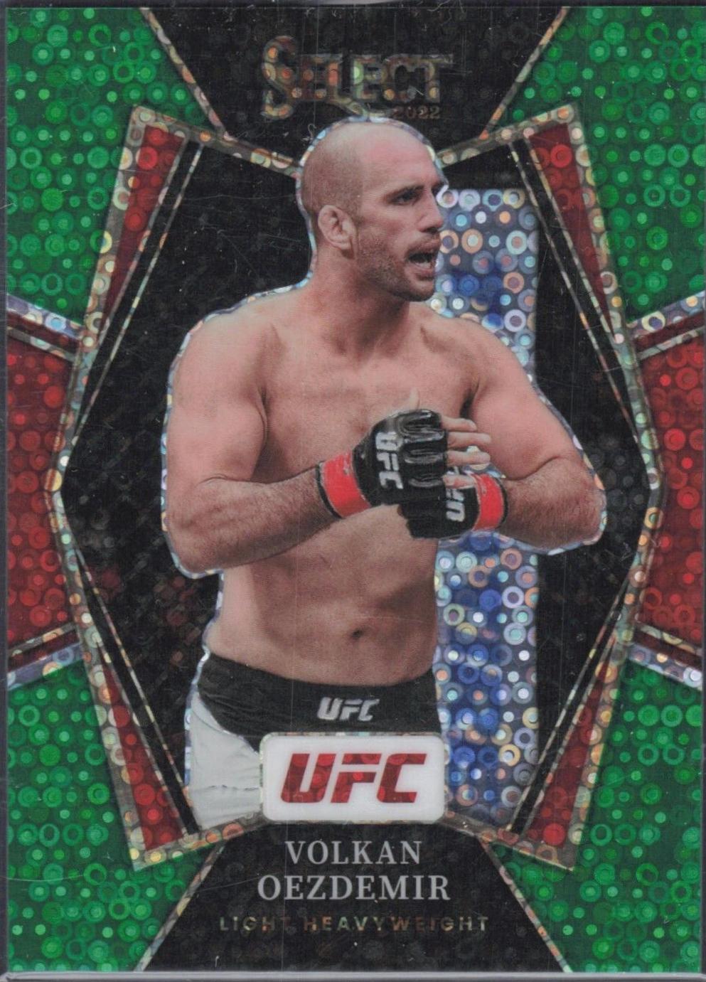 Volkan Oezdemir 2022 Panini Select UFC Premier Level #154 Green Disco