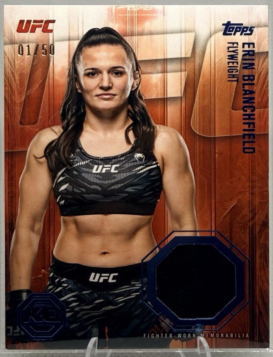 Erin Blanchfield 2026 Topps Knockout UFC Knockout Relics #KOR-EB Blue
