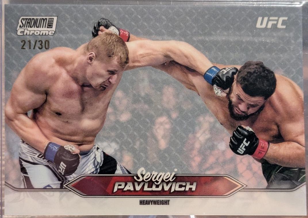 Sergei Pavlovich 2025 Topps Stadium Club UFC Base Chrome #C-143 Refractor