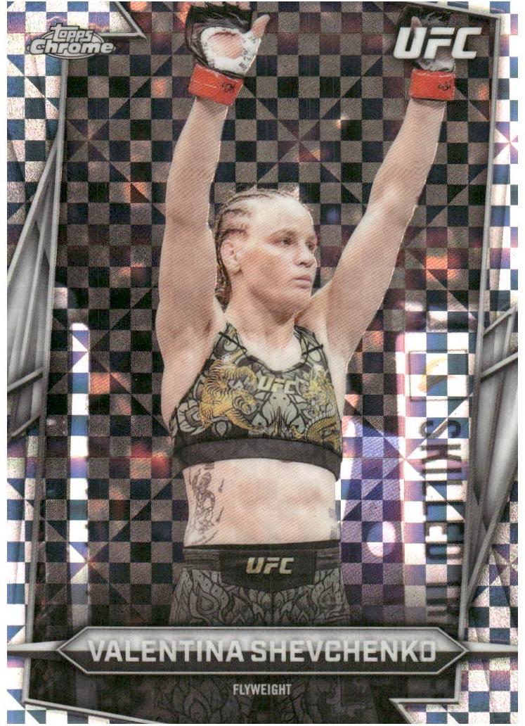Valentina Shevchenko 2026 Topps Chrome UFC Base #3 X-fractor