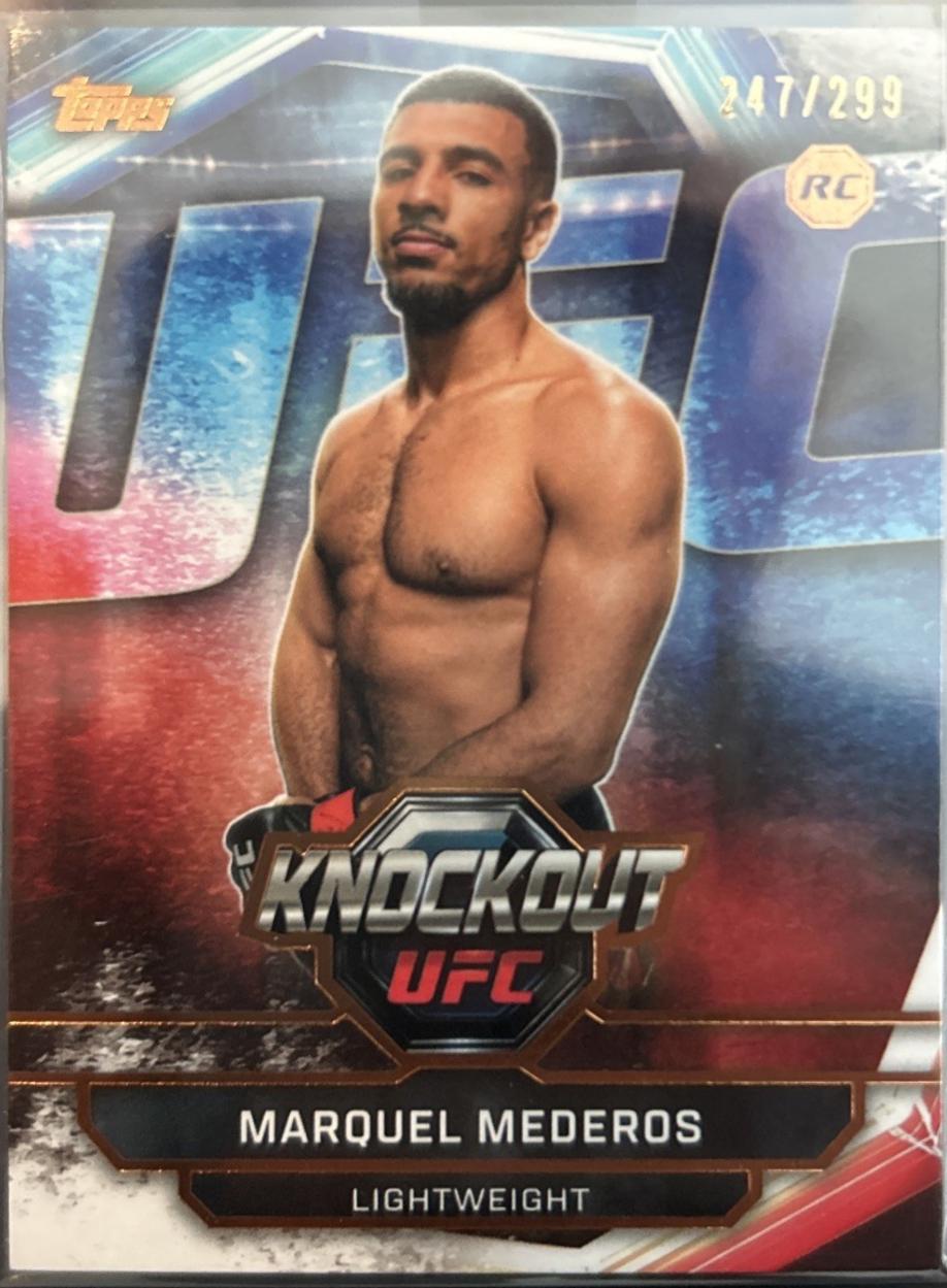 Marquel Mederos 2026 Topps Knockout UFC Base #79 Bronze