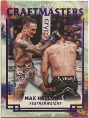 Max Holloway 2024 Topps Knockout UFC Craftmasters #CRM-19 Purple