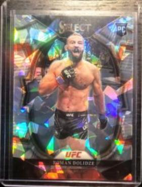 Roman Dolidze 2023 Panini Select UFC Concourse #3 Cracked Ice