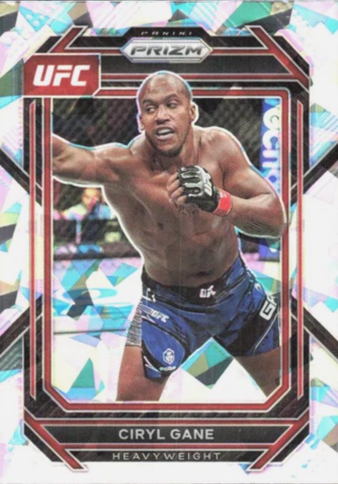 Ciryl Gane 2023 Panini Prizm UFC Base #115 Ice