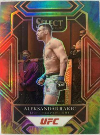 Aleksandar Rakic 2022 Panini Select UFC Mezzanine #371 Tie Dye