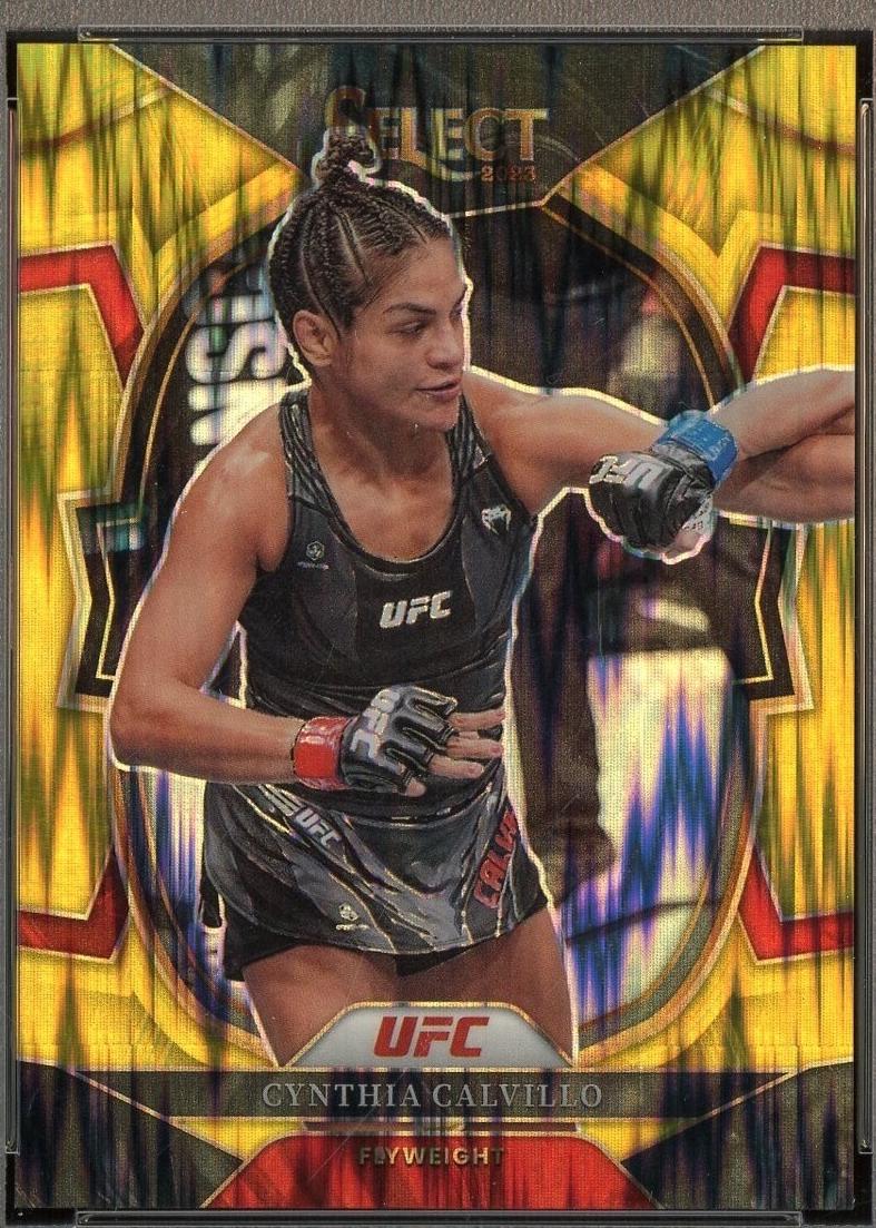 Cynthia Calvillo 2023 Panini Select UFC Concourse #22 Gold Flash