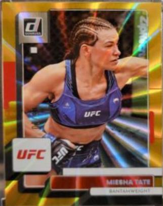 Miesha Tate 2023 Panini Donruss UFC Base #7 Gold Laser
