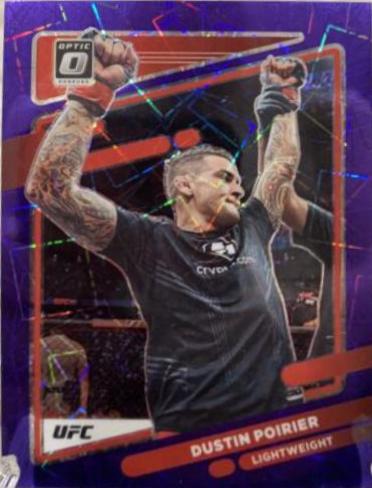 Dustin Poirier 2022 Panini Donruss Optic UFC Base #2 Purple Velocity