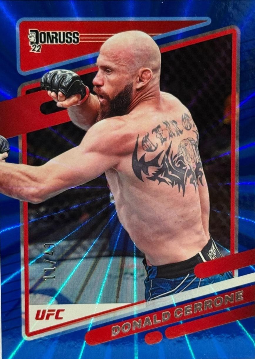 Donald Cerrone 2022 Panini Donruss UFC Base #19 Blue