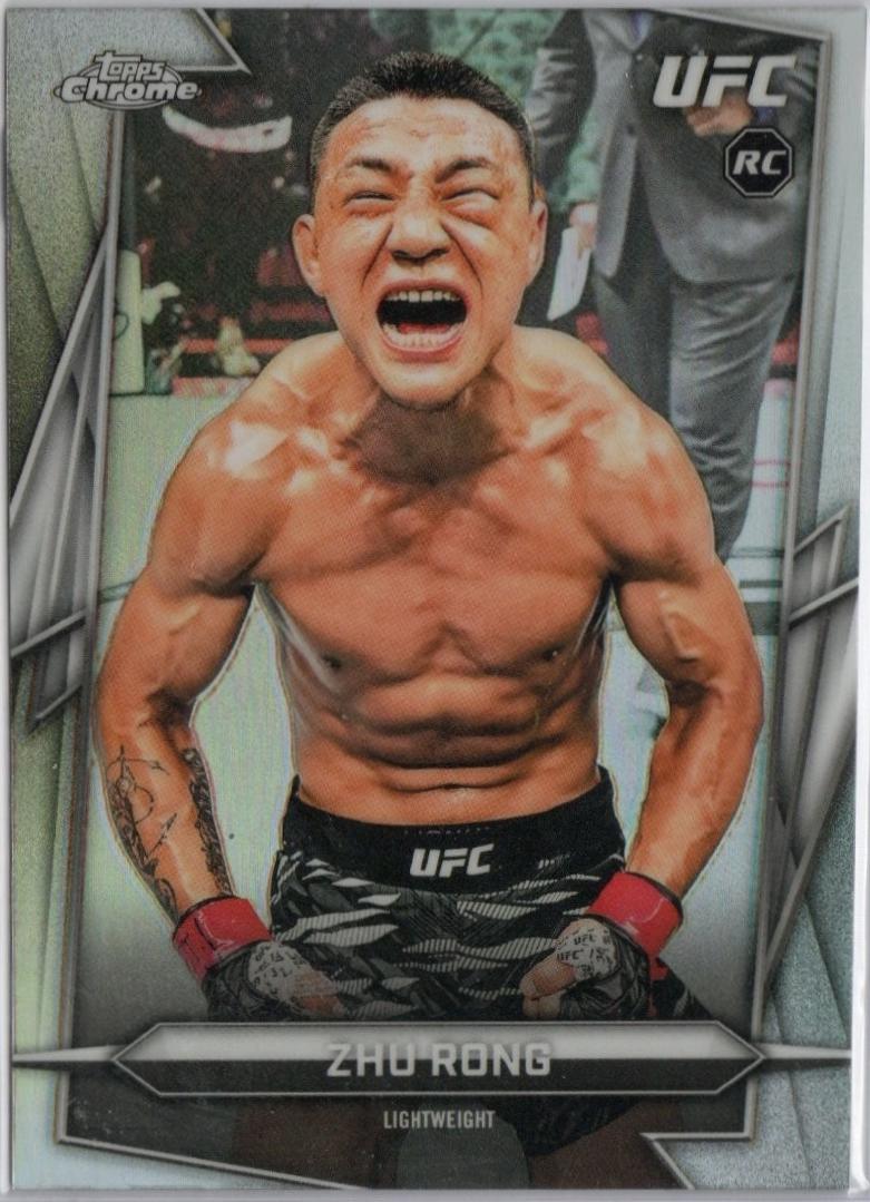 Zhu Rong 2026 Topps Chrome UFC Base #172 Refractor