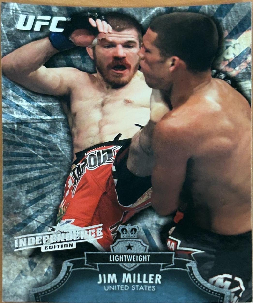 Jim Miller 2012 Topps UFC Bloodlines Base #73 Independence Edition