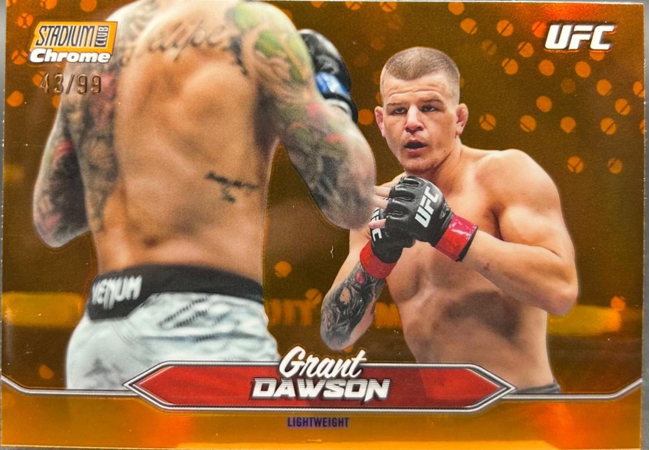 Grant Dawson 2025 Topps Stadium Club UFC Base Chrome #C-2 Orange Refractor