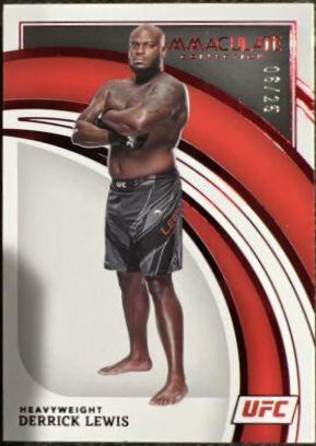 Derrick Lewis 2022 Panini Immaculate UFC Base #85 Red