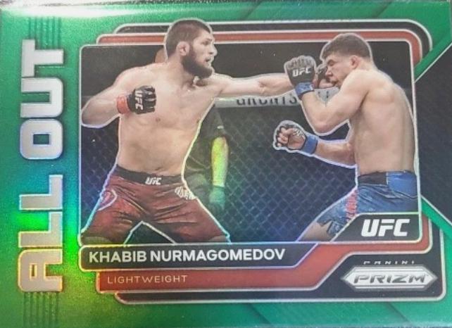 Khabib Nurmagomedov 2023 Panini Prizm UFC All Out #27 Green