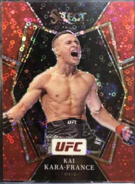 Kai Kara-France 2022 Panini Select UFC Premier Level #112 Red Disco
