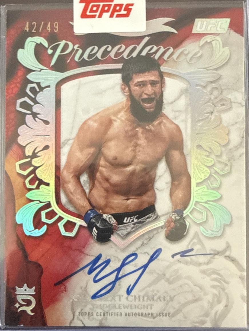 Khamzat Chimaev 2025 Topps Royalty UFC Base #47 Platinum