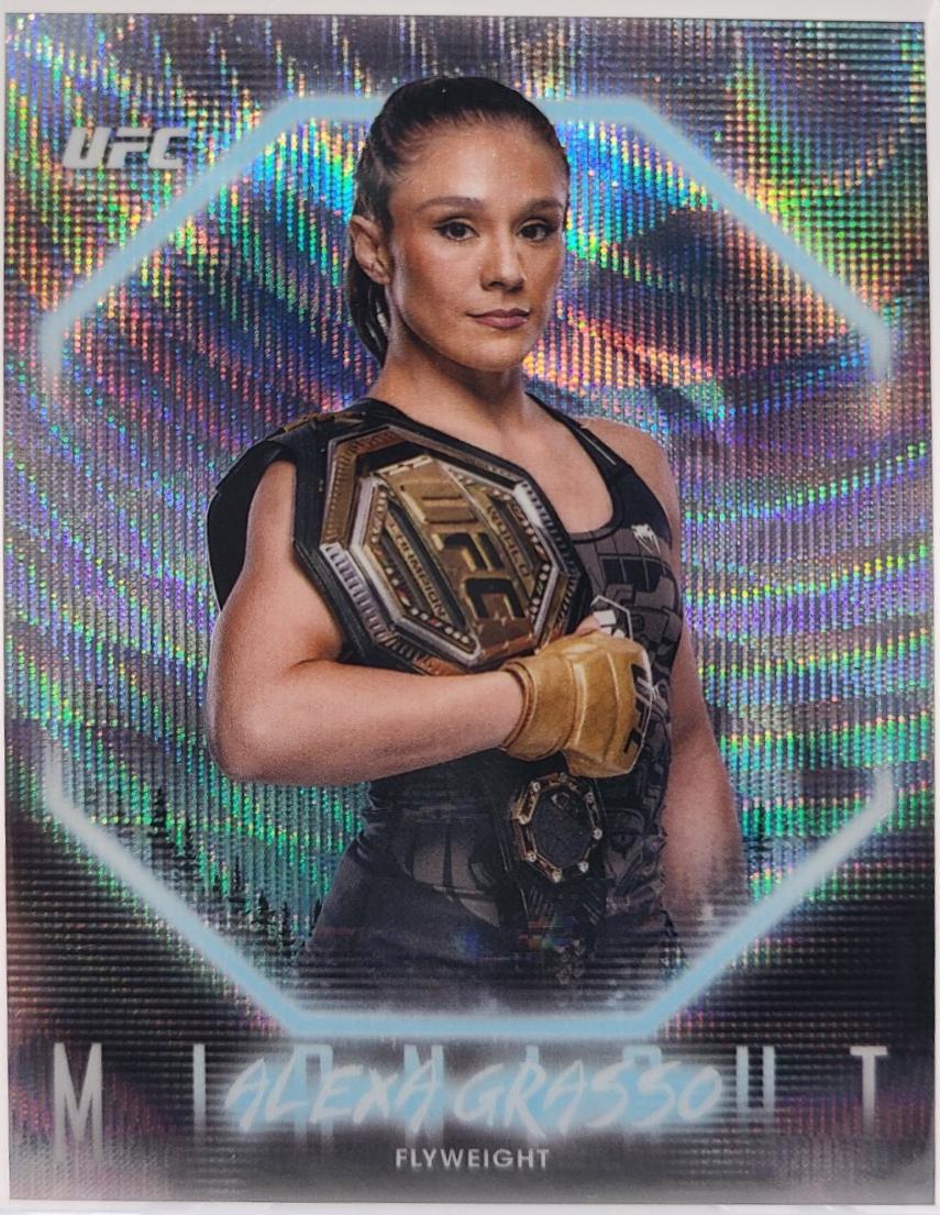 Alexa Grasso 2025 Topps Midnight UFC Base #4 Moon Beam