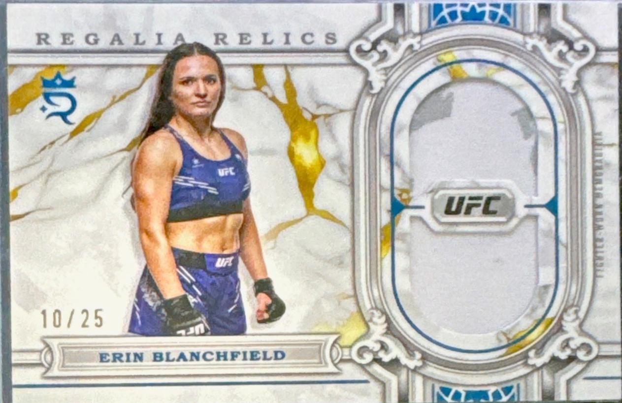Erin Blanchfield 2024 Topps Royalty UFC Regalia Relics #RAR-73 Blue