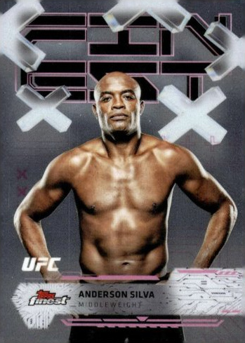 Anderson Silva 2025 Topps Finest UFC Base Common #59 Superfractor