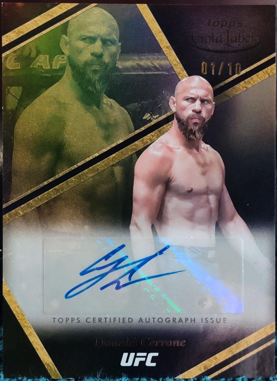 Donald Cerrone 2024 Topps Gold Label UFC Auric Autographs #AUA-DCE Black