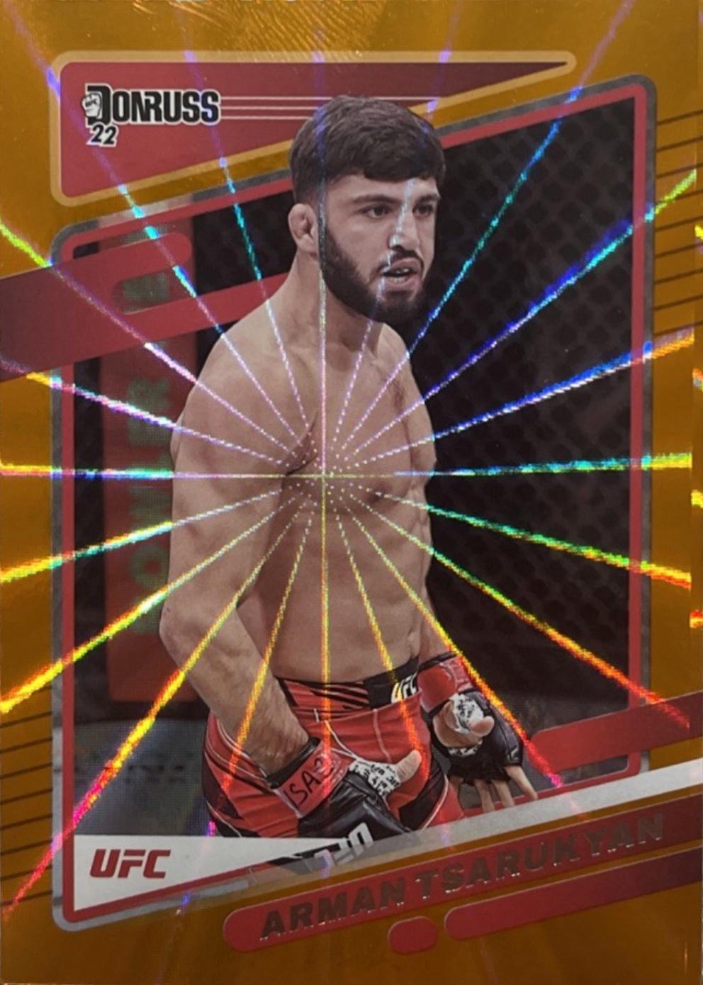 Arman Tsarukyan 2022 Panini Donruss UFC Base #170 Orange