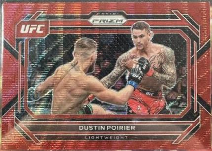 Dustin Poirier 2023 Panini Prizm UFC Base #2 Ruby Wave