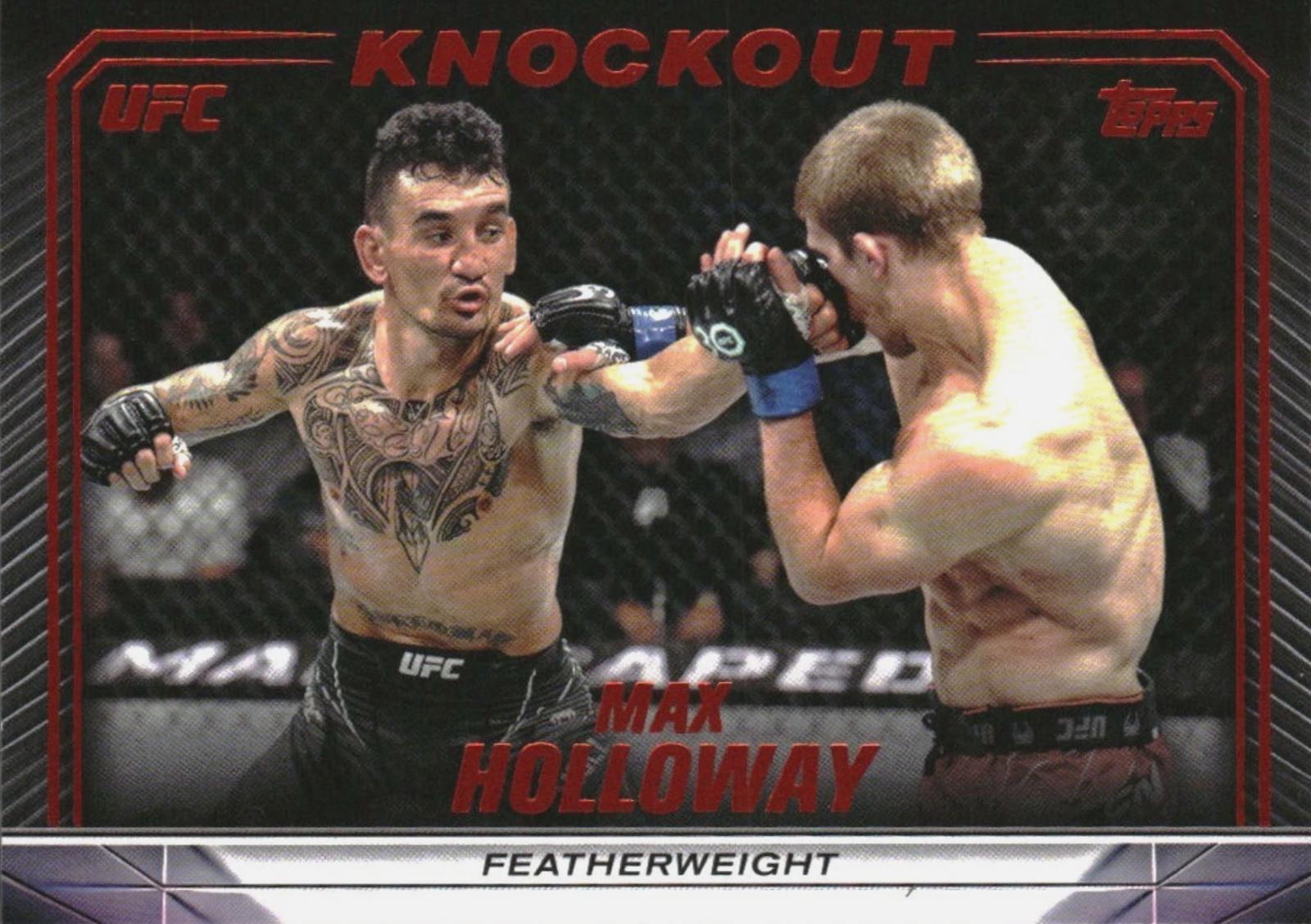 Max Holloway 2024 Topps Knockout UFC Base #5 Orange