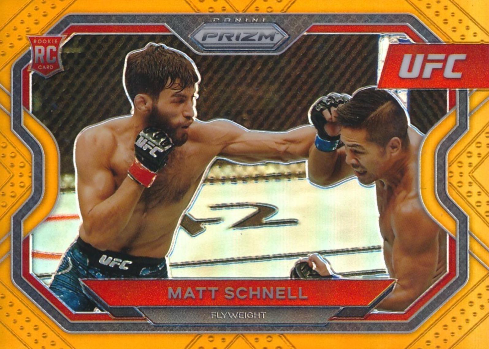 Matt Schnell 2021 Panini Prizm UFC Base #109 Orange