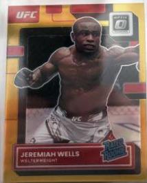 Jeremiah Wells 2023 Panini Donruss Optic UFC Base #136 Gold