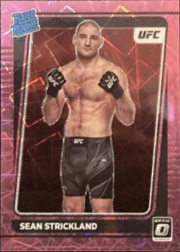 Sean Strickland 2022 Panini Donruss Optic UFC Base #111 Pink Velocity