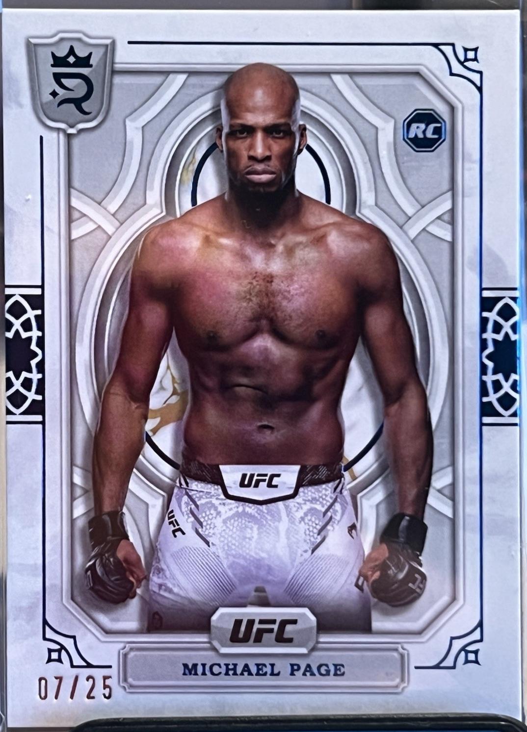 Michael Page 2024 Topps Royalty UFC Base #48 Blue