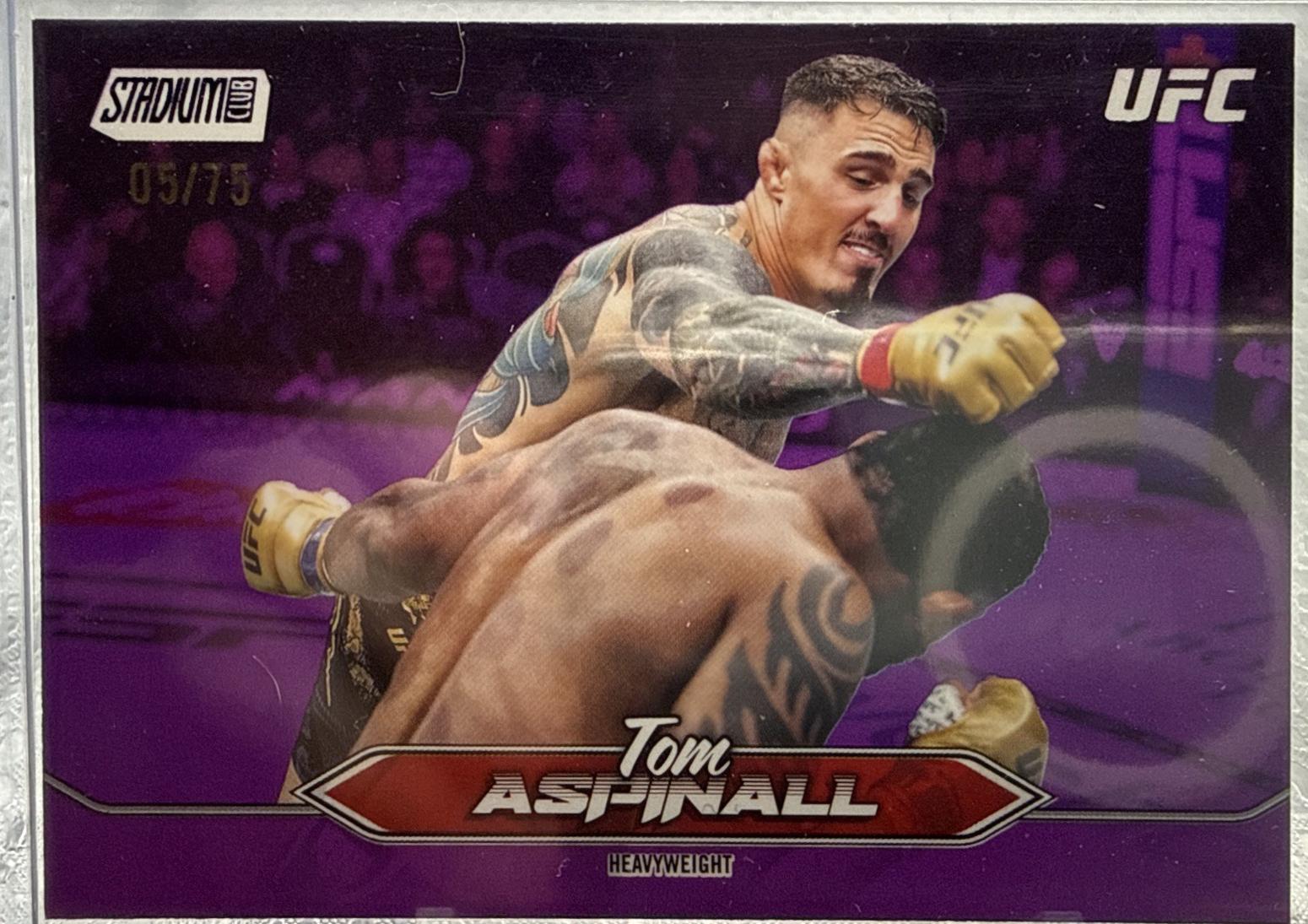 Tom Aspinall 2025 Topps Stadium Club UFC Base #8 Purple