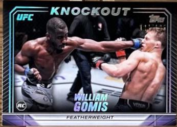 William Gomis 2024 Topps Knockout UFC Base #100 Holo Silver