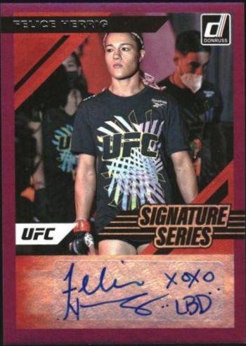 Felice Herrig 2022 Panini Donruss UFC Signature Series #19 Purple