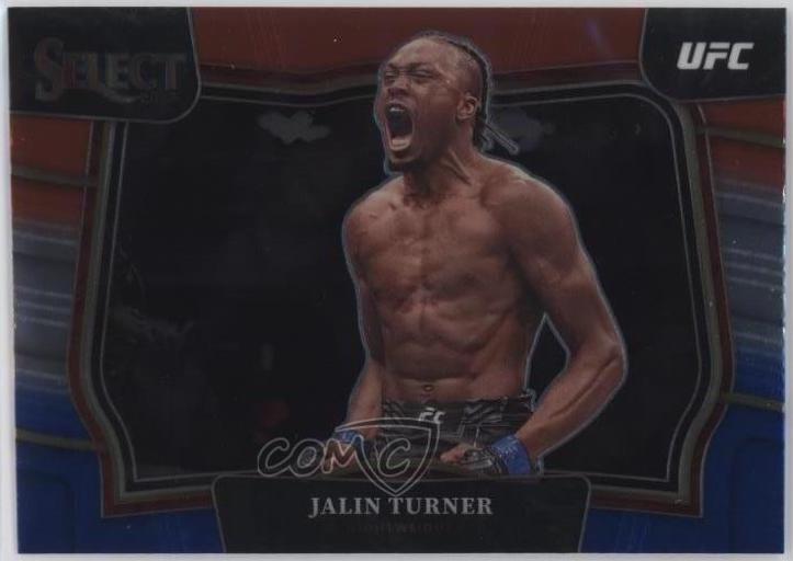 Jalin Turner 2023 Panini Select UFC Octagonside #249 Red Blue Prizm